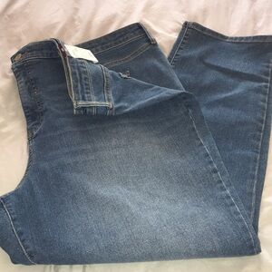 Jeans Plus straight leg High Rise 22 W